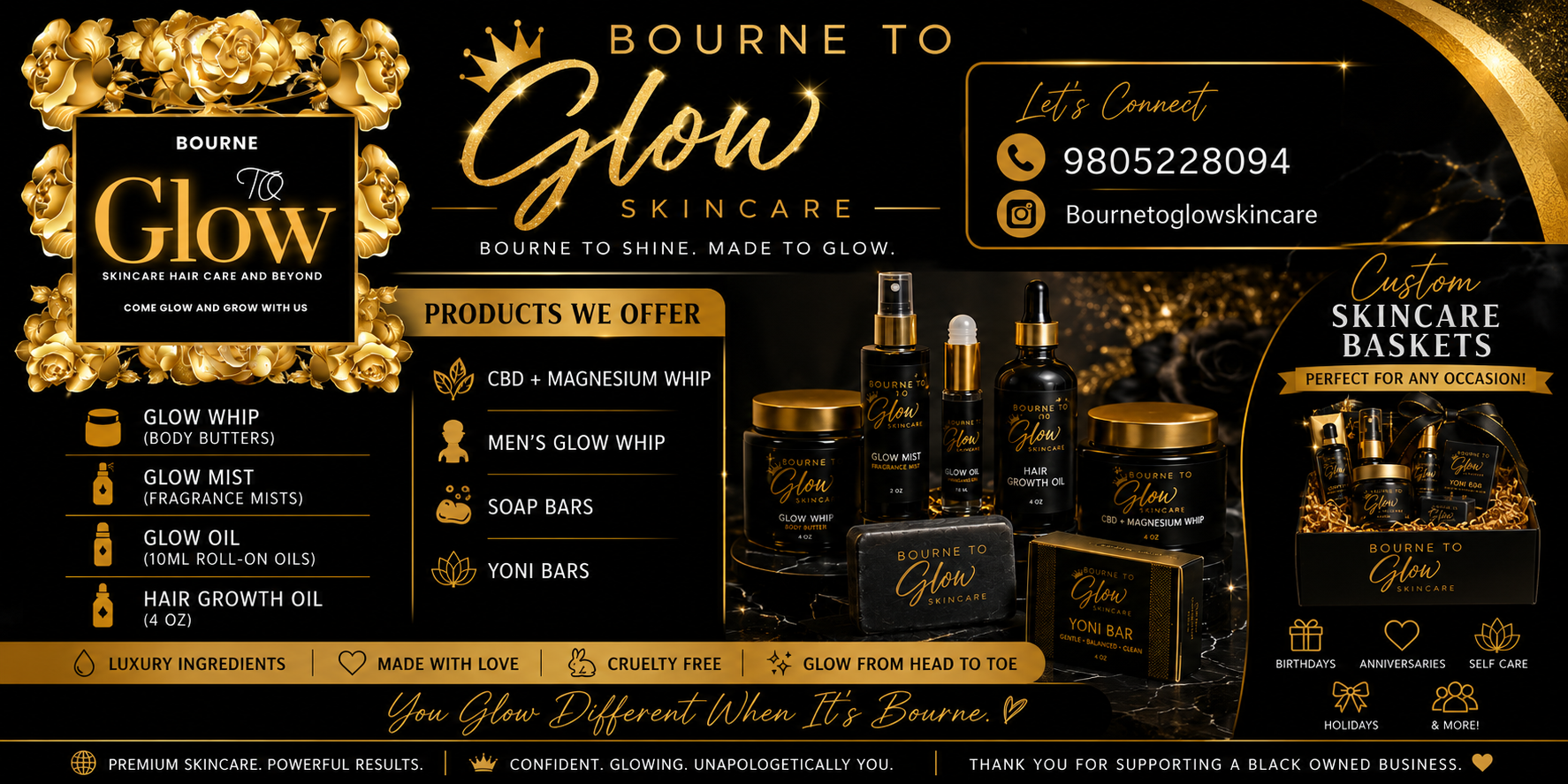 Bourne To Glow flyer