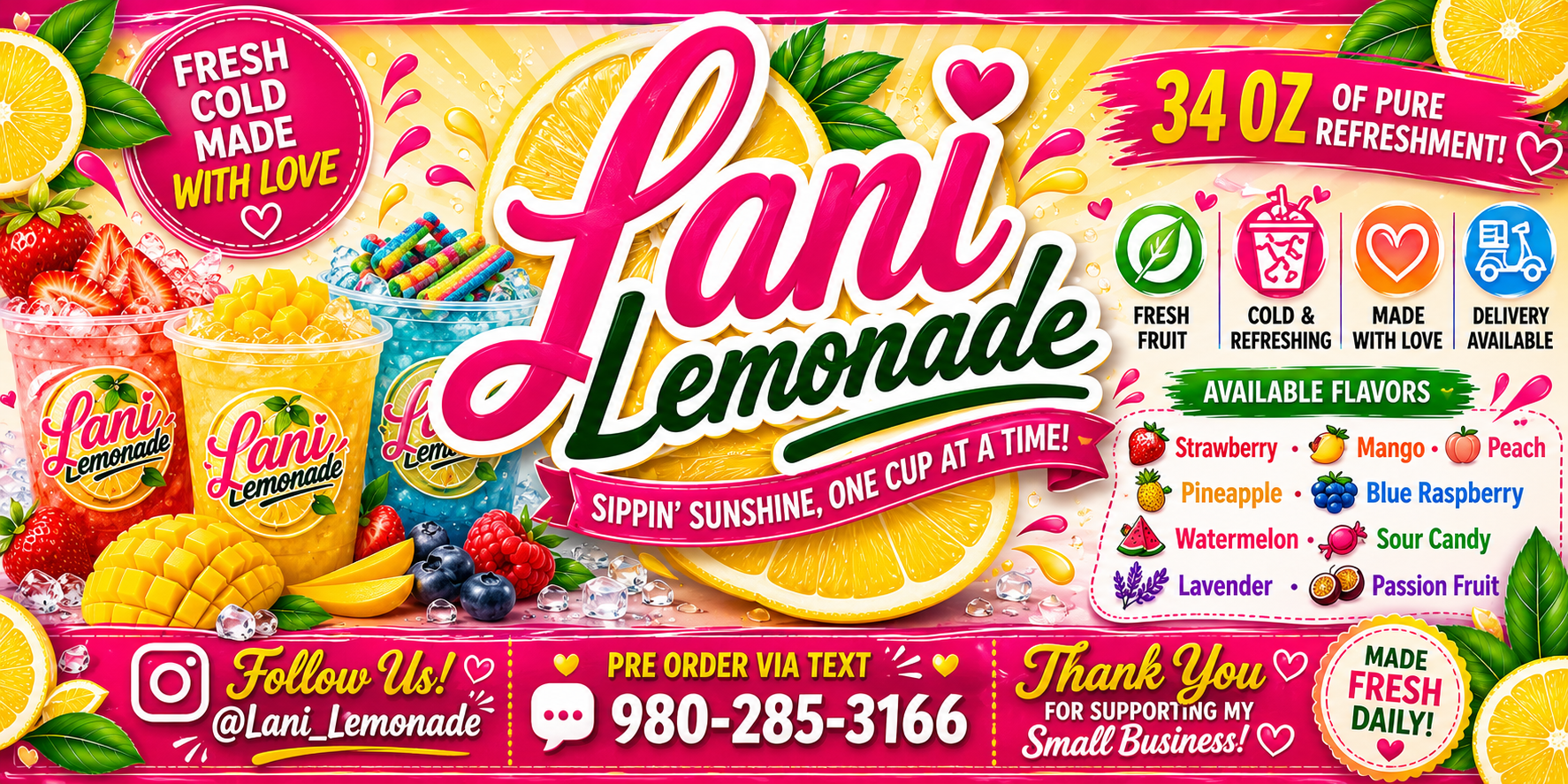 Lani Lemonade flyer