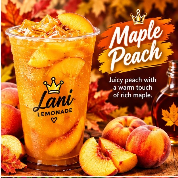Maple Peach Lemonade — 34oz